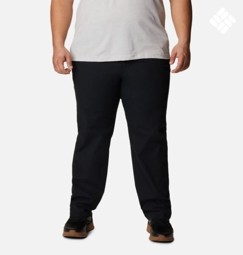 Men's Columbia Flex ROC Pants Black | Plus Size CA-ML36A